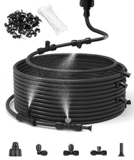 75FT Misters for Outside Patio Cooling (27 Mist Nozzles) 