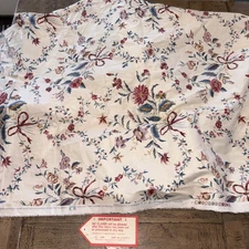 Vintage Waverly Schumacher Nantucket Stroll Floral Chintz Fabric 4 Yards