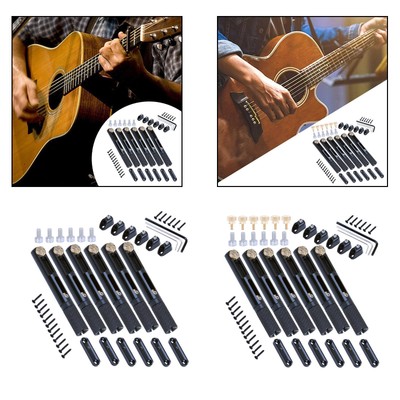 6x Headless Gitarrensteg Saitenhalter Metall für Headless E-Gitarre Gitarre