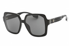 BURBERRY BE4379D 300187 Sunglasses Black Frame Dark Grey Lenses 58mm