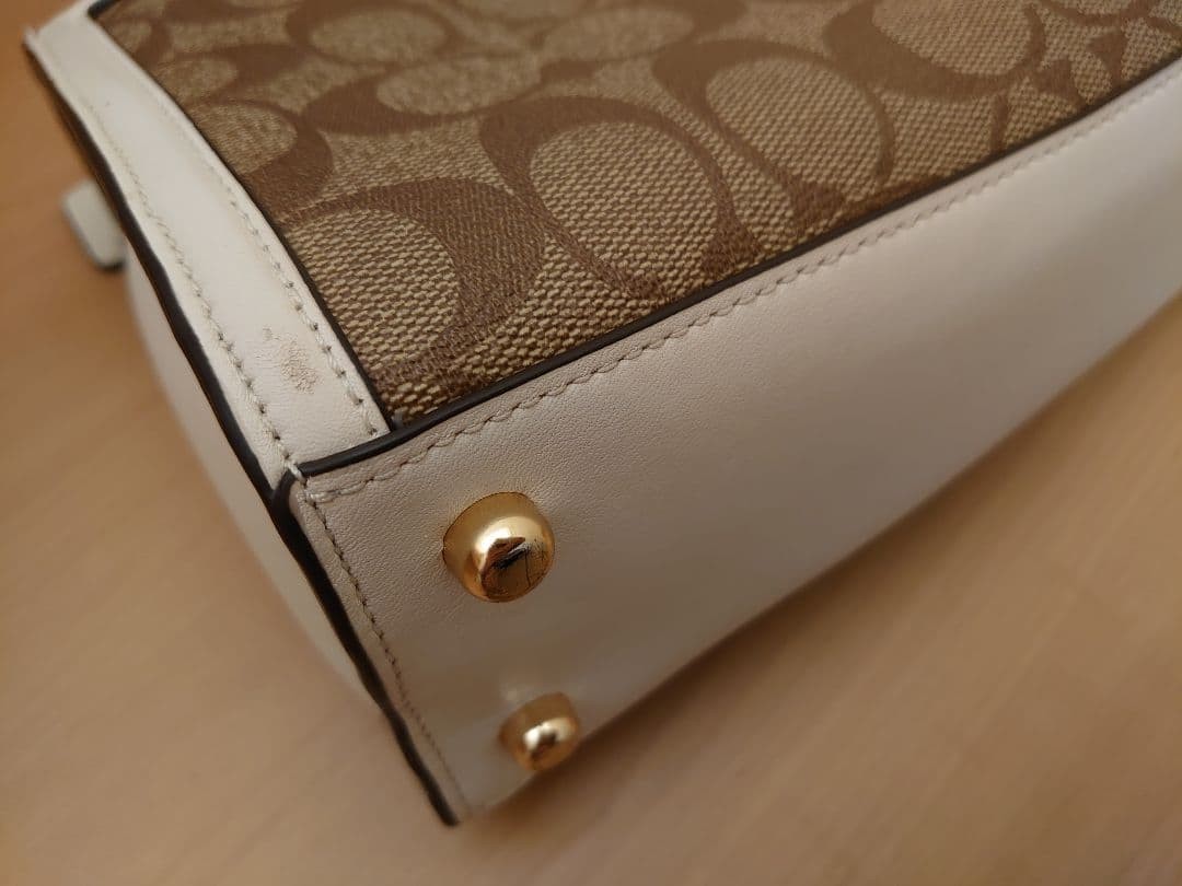 COACH Snake Embossed Python Crossbody Top Handle … - image 4