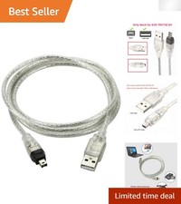 Professional 1m iLink to USB Adapter Cable for Sony DCR-DV - Easy Connect