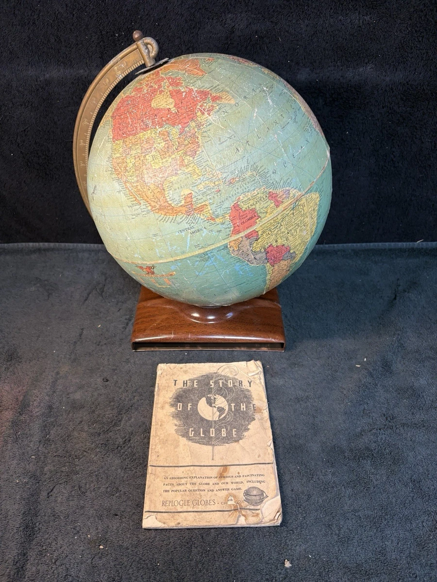 Replogle 1940-1949 Date Range 9 to 12in. Inches Diameter Antique