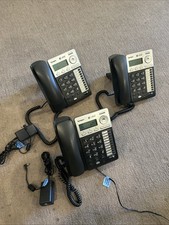 Lot Of 3 AT&T SB67025 CORDED OFFICE TELEPHONES W Adapters Free Ship