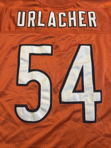 Reebok NFL Equipment Chicago Bears Brian Urlacher Sewn Orange Sz 48 - Picture 11 of 13