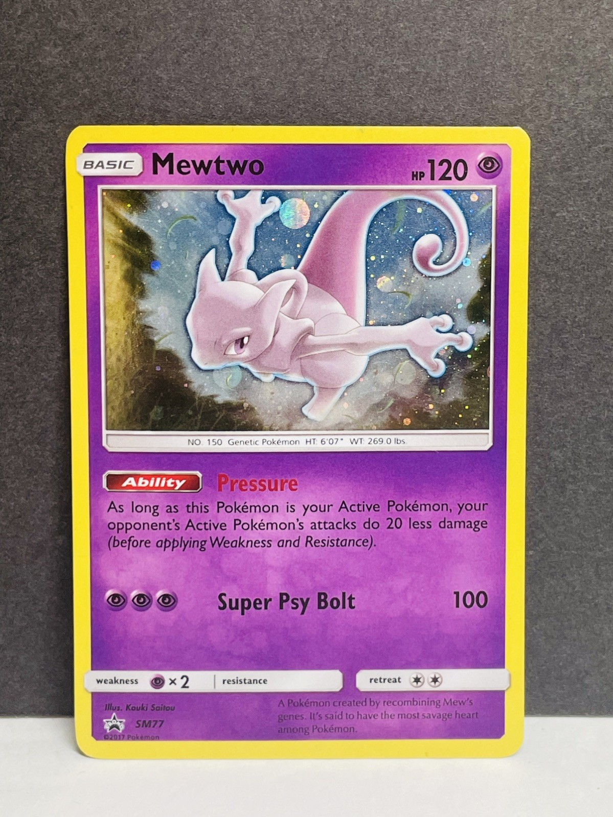 Mewtwo Holo SM77 SM Black Star Promos Promo 2017 Pokémon HP 120