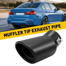 Muffler Tip Exhaust Pipe One Tailpipe W/ Angle Cut For 1.5-2.4" outlet tailpipe