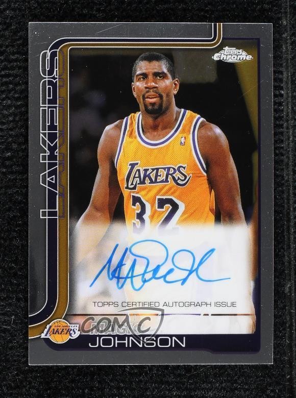 2025-26 Topps Chrome Auto Magic Johnson #TCA-MJ Auto HOF