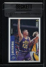 BAS 1996-97 Upper Deck Collector's Choice Greg Ostertag Seal of Authenticity 3c7