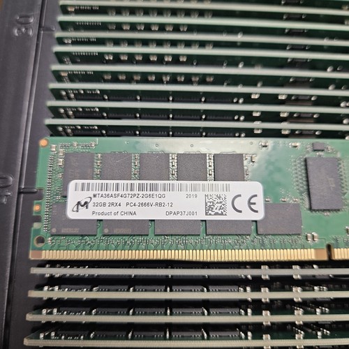 32GB Micron DDR4 RAM PC4-2666V RB2 ECC REG RDIMM (MTA36ASF4G72PZ-2G6)