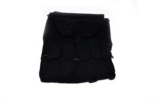 brown leather backpack purse for sale Leather Mini Backpack Purse: Dark Brown & Caramel Suede, Metal Buckles
