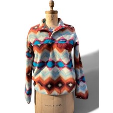 Patagonia Synchilla Snap T Fleece Timber Twist Aztec Pullover Multicolor Small