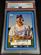 PSA 10 POP 8 RC /99 BOBBY WITT JR ✨SSP BLUE ROOKIE 🚨COLOR MATCH 2022 1952 Topps