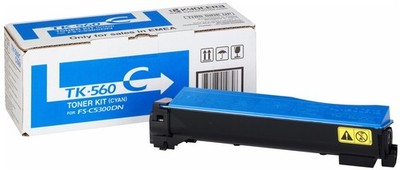Original Kyocera TK-560C TK560 Cyan Toner Kit für FS-C5300DN, ECOSYS P6030cdn