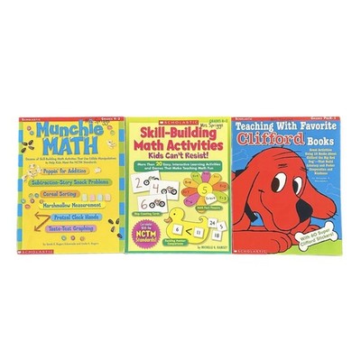 Scholastic Teaching Resources Paperback Bundle Book Lot Of 3 PreK-2 Math Activ