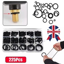 225Pc O RING SET Assorted O-Ring Washer Kit Pack Rubber ORing Seals Plumbing Tap