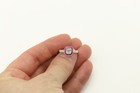 Classic Art Deco Ring Diamond and Ruby 18k Solid Gold Great for Engagement  (#5) — photo 7
