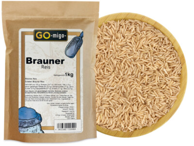 1kg Brauner Reis Premium Qualität 1000g GOmigo