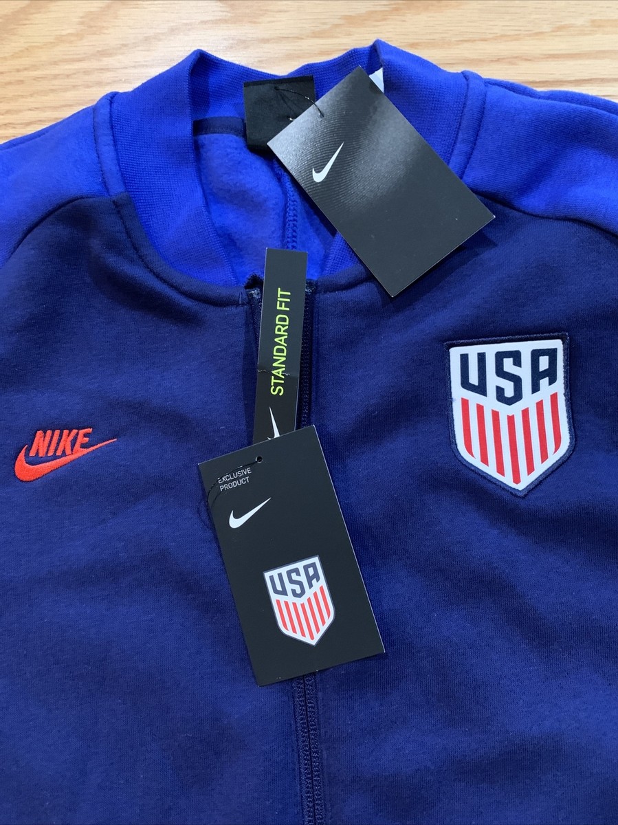 Nike Men's USA Soccer Navy Track Jacket Sz Small BNwT Cotton Nike Men's USA Soccer Navy Track Jacket Sz Small BNwT Cotton