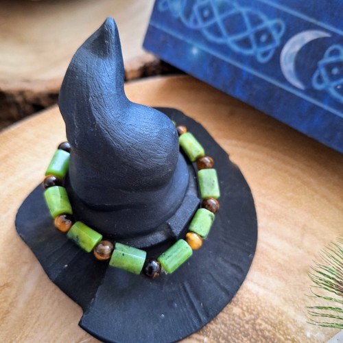 Jade and tigers eye bracelet crystal healing Jewellery For Him Or Her - Picture 5 of 15