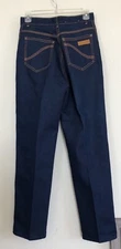 Vtg 80's Gitano Size 12 Dark Wash High Waist Slim Straight Leg Jeans 27" Waist