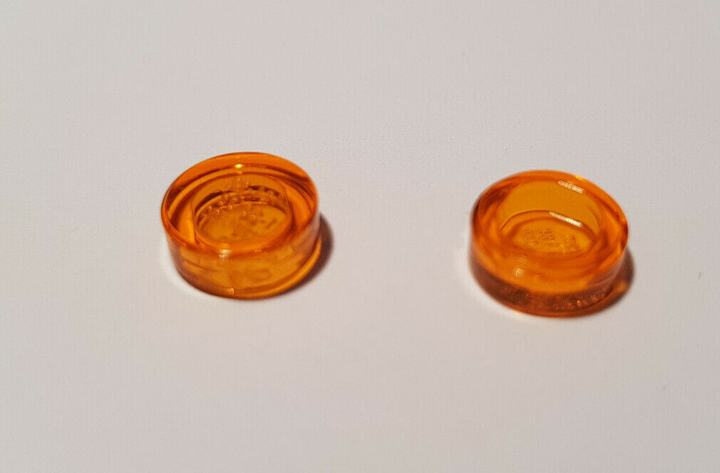 LEGO® 10x98138 Round Tile 1x1 Transparent Orange 4646865 (GB)