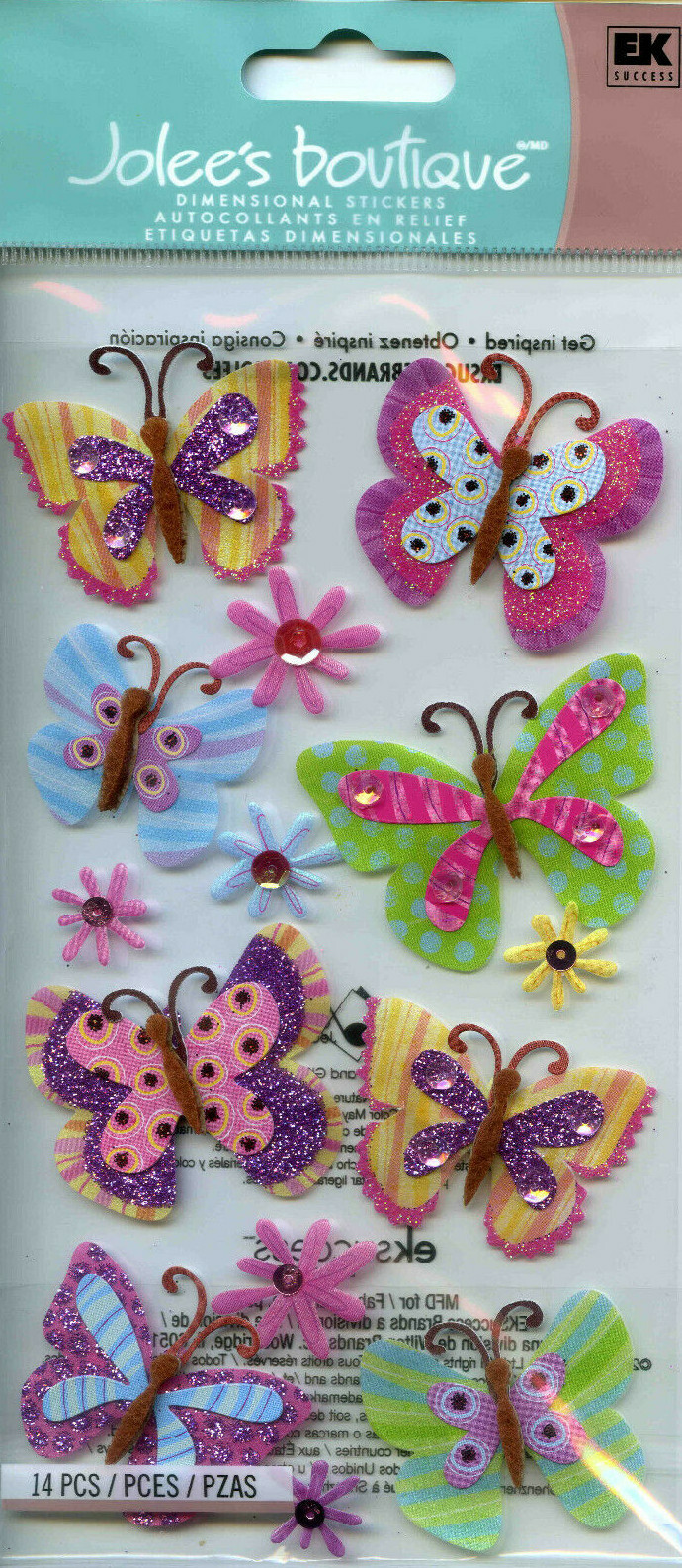 Jolee's Boutique (PAISLEY BUTTERFLY) Dimensional Scrapbooking Stickers