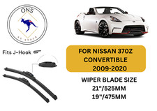WIPER BLADES FOR NISSAN 370Z (CONVERTIBLE) 2009-2020