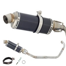 Lexmoto XTR S 125 Skyjet XGJAO Full Carbon Style Exhaust System 370mm Silencer