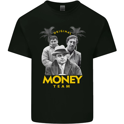 Geld Team Pablo Escobar El Chapo Al Capone Herren Baumwolle Maglietta Tee Top