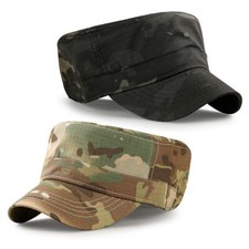 Casquette Militaire Pour Hommes Style Camouflage Plat Ajustable