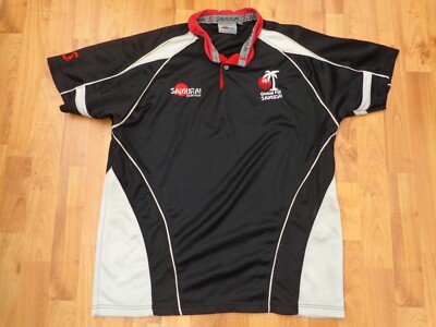 フィジー　ラグビー　Sevens シャツ CLASSIC FIJI RUGBY UNION SEVENS 7'S SAMURAI BLACK JERSEY
