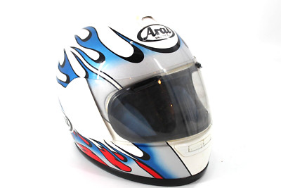 Arai Quantum XT Thunder Red White Blue Flames Medium Full Face