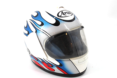 Arai Quantum/s XT Thunder Red White Blue Flames Medium Japan *SEE