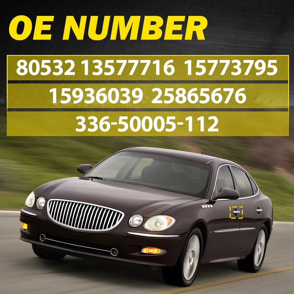 Ручка внешней двери передняя со стороны водителя для 06–11 Buick Lucerne GM1310164 - Изображение 3 из 4