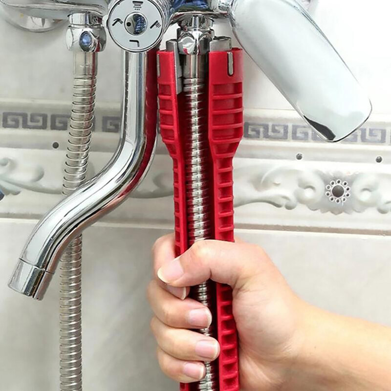 Antislip Kitchen Repair Plumbing Tool Flume Wrench Sink Faucet Wrenche