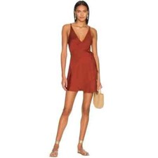 Free People L57401 Womens Cowboy Like Me Or Love Me Slipdress Size S