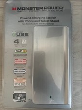 Monster Power Charging Station with Surge Protection - 3 USB Ports 4 Outlets