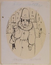 Lithography lithographie Litografia POSSENTI Antonio " Burrattinaio " 127/150