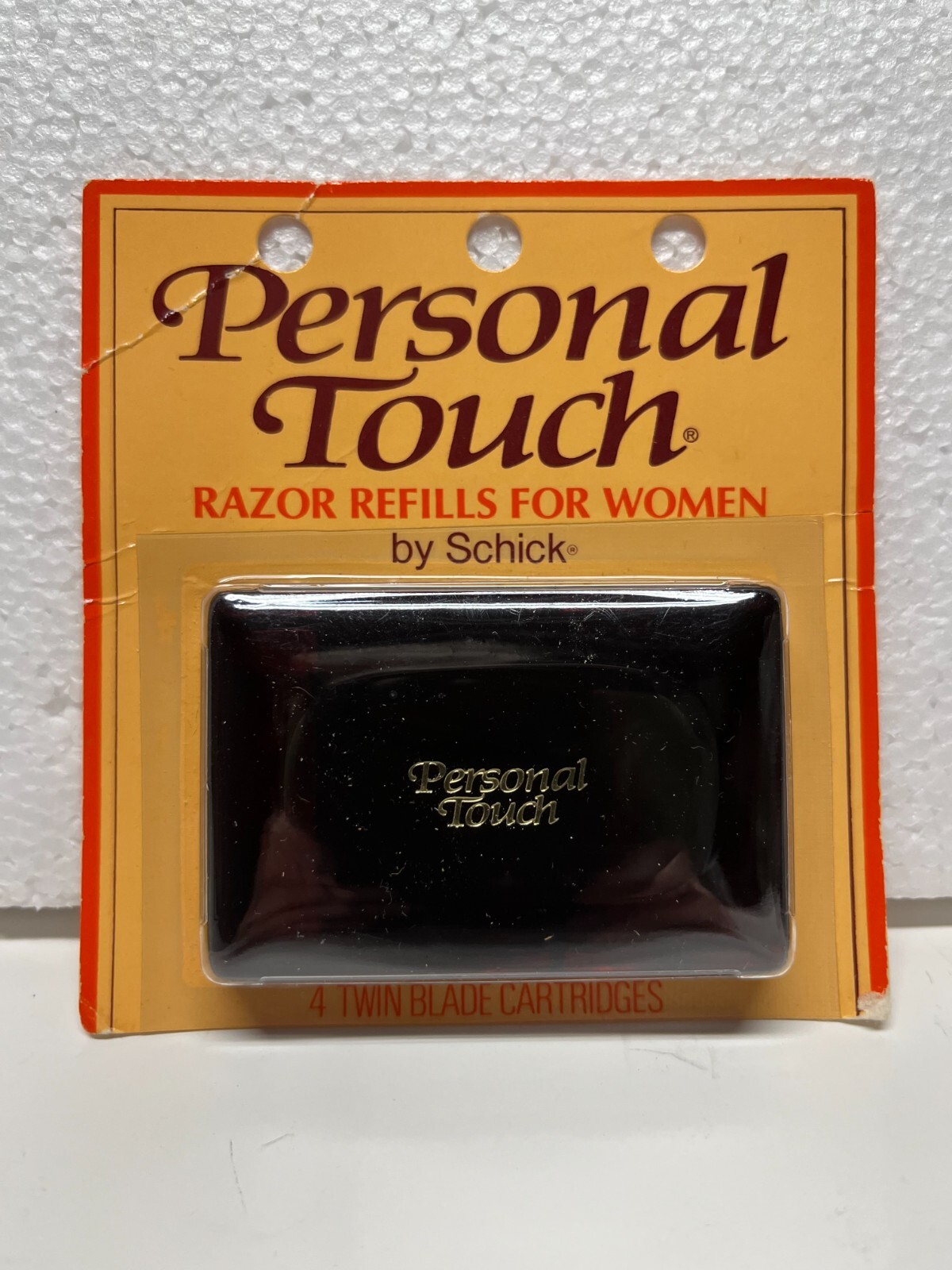 NEW Schick Personal Touch Razor Refills 4 Twin Blade Cartridges, Sealed