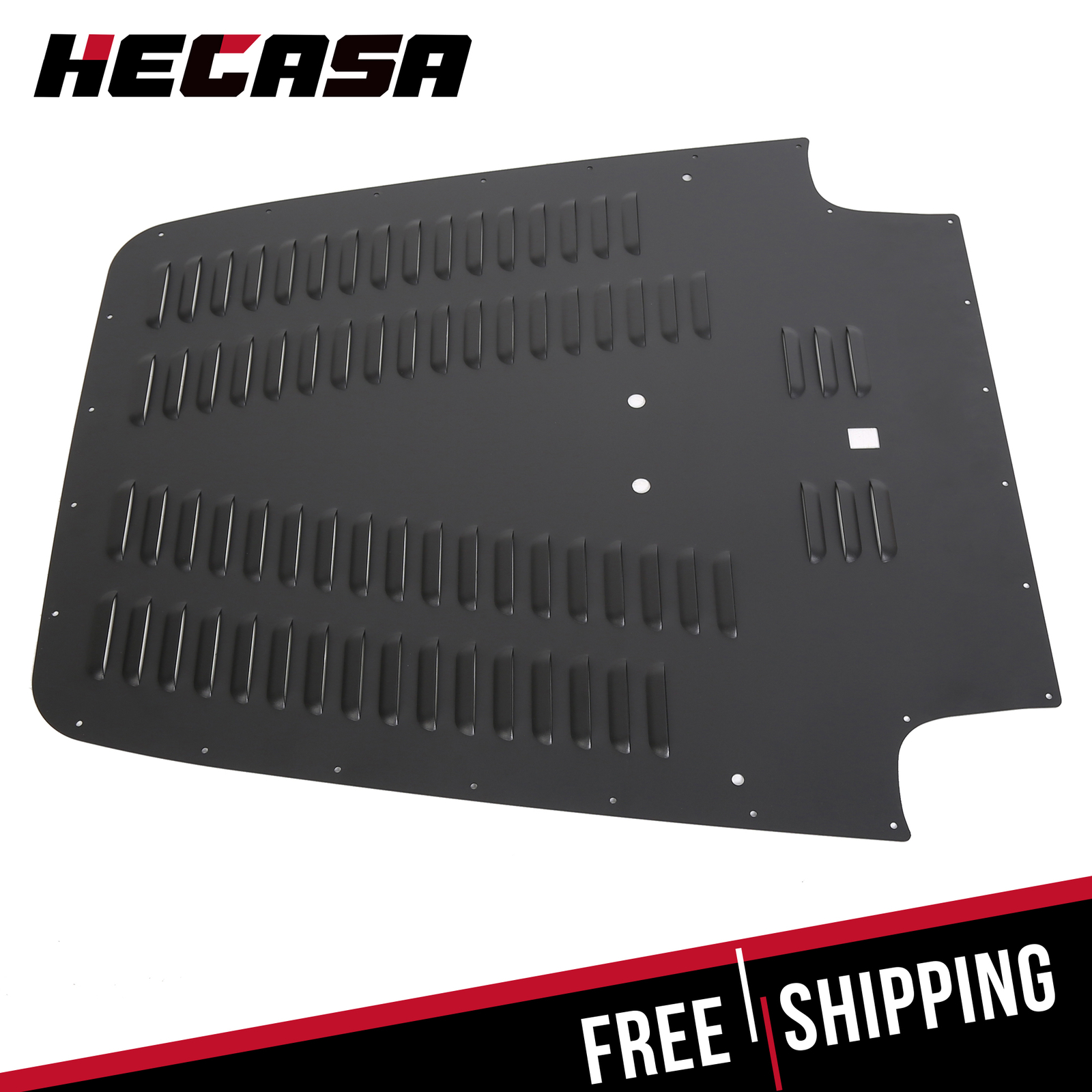 Aluminum Vented Hood Louver Black Powdercoat for 03-06 Jeep 