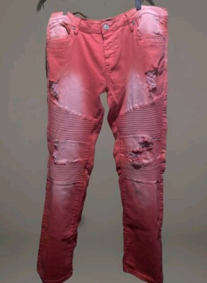 STUNNING BALMAIN Biker Jeans Size 36'' X 33'' Made in Japan Looks Brand New