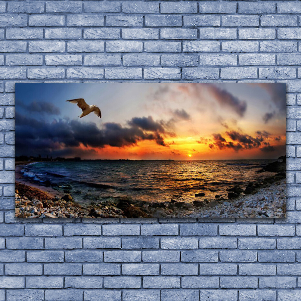 Image sur plexiglas mer et plage 140x70 panorama pour grand salon lumineux