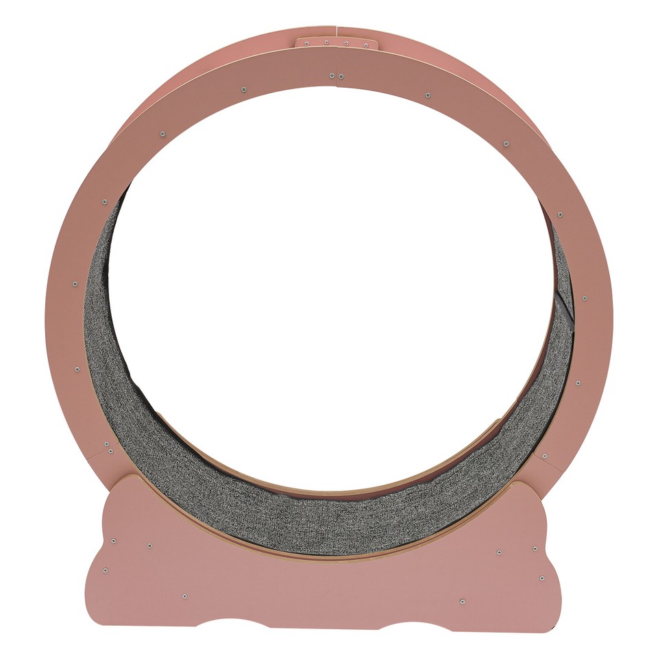 Cat Exercise Wheel Pink Large Cat Treadmill Wheel for Indoor Cats 32