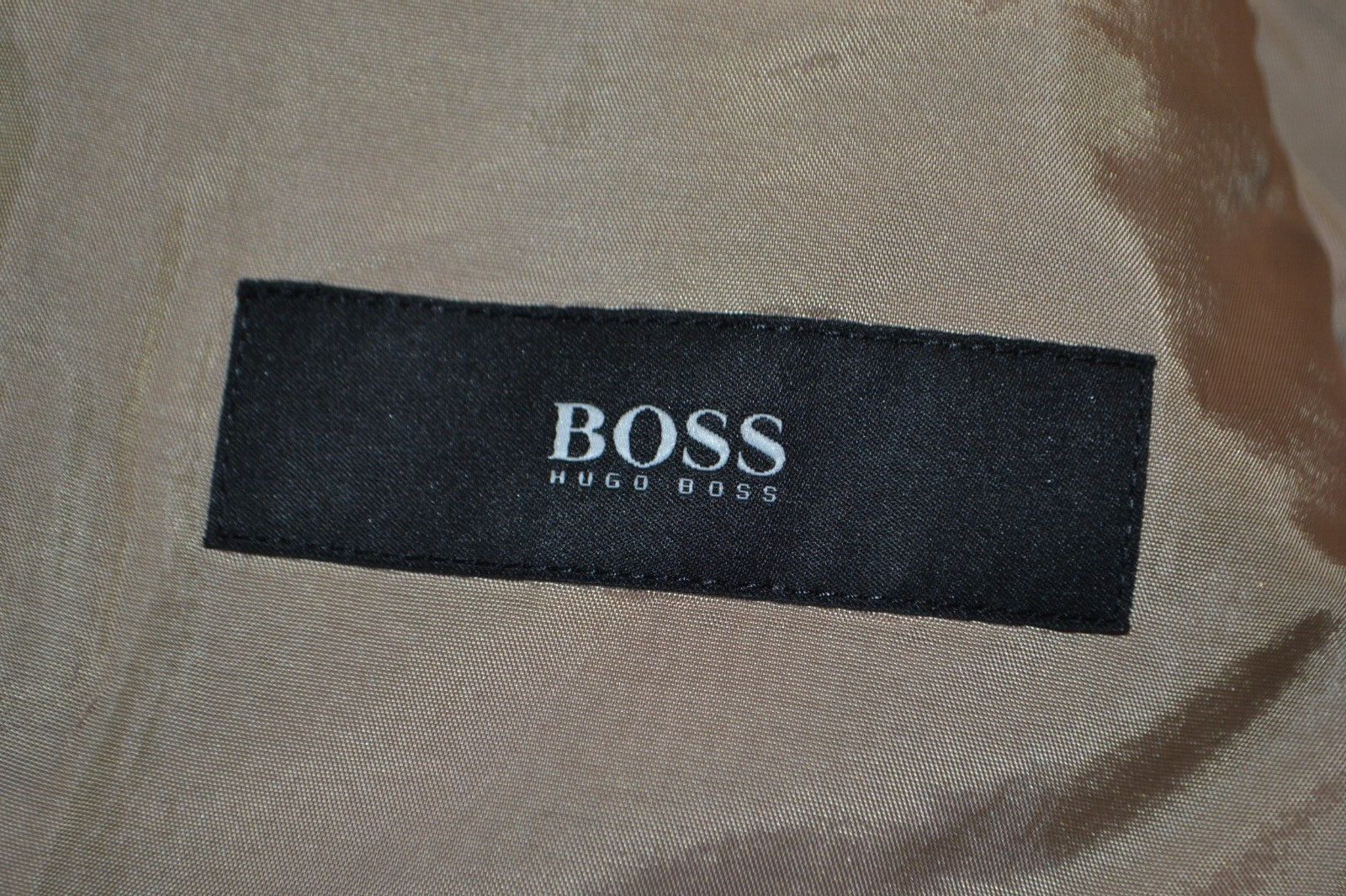 Hugo Boss Men Super 100 Wool Pinstripe 2 Front Button Suit Sz 40R Wst 34x33 thumbnail 10