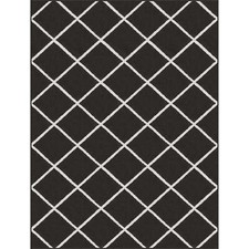Mainstays Diamond Indoor Area Rug, Black, 5' x 7' for Living Room
