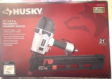 Husky Pneumatic 21-Degree 3-1/2 in. Full Round Head Framing Nailer Brand New!