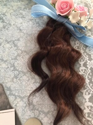 ''Chocolate''  10 g Premium Mohair Curly 6 to 8 ''  IN STOCK -  FAST SHIP FROM USA