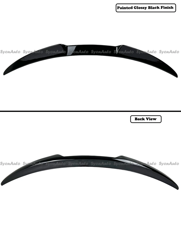 ПОДХОДИТ ДЛЯ 2017-2023 ALFA ROMEO GIULIA VQ СТИЛЬ ГЛЯНЦЕВЫЙ ЧЕРНЫЙ ВЫСОКИЙ УДАР СПОЙЛЕР НА БАГАЖНИК - Изображение 4 из 4