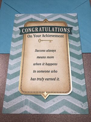 Congratulations Achievement Graduate Success Proud 5 x7  Hallmark Greeting Card
